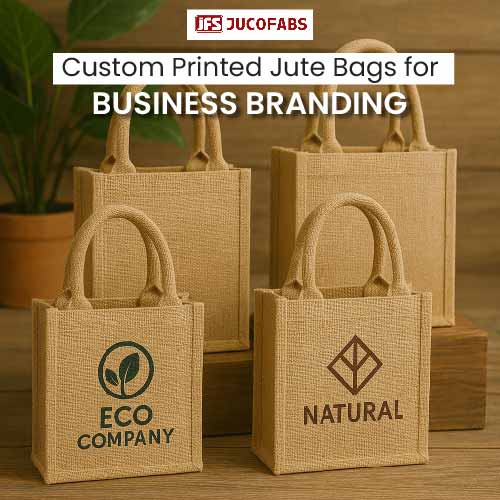 Custom printed jute bags for business branding