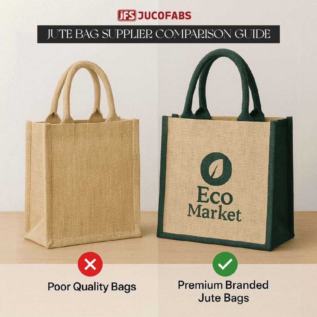 Comparing jute bag suppliers for business solutions