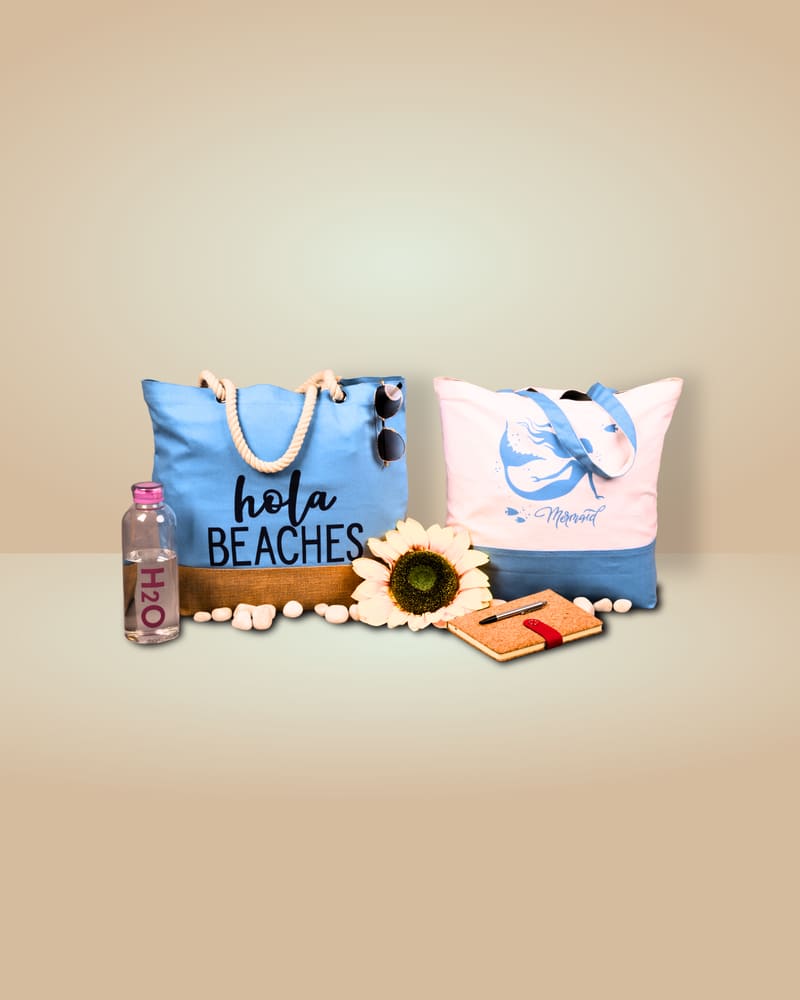 Reusable Organic Cotton Beach Bags - Jucofabs