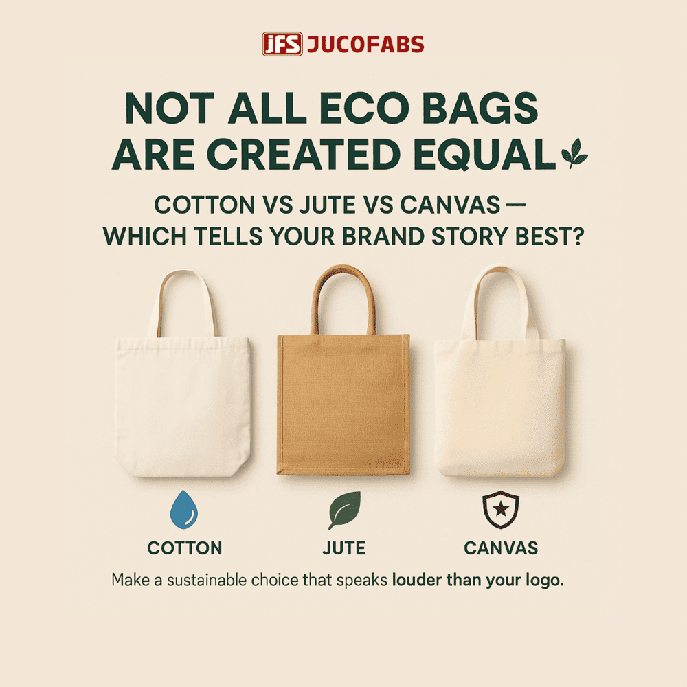 Not All Eco Bags Are Created Equal – Cotton vs Jute vs Canvas Tote Material Comparison USA 2025